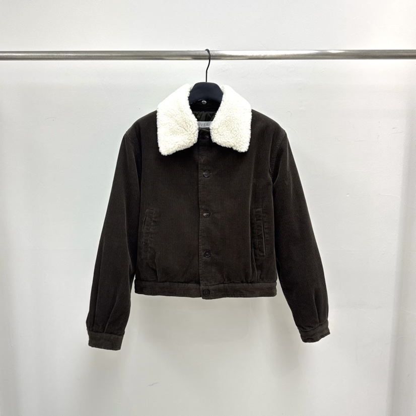 RIVER東大門㊣代購女裝新款熱賣職業時尚夾克毛領可拆可拆卸WATER/RIVER夾克圖色3卡其色