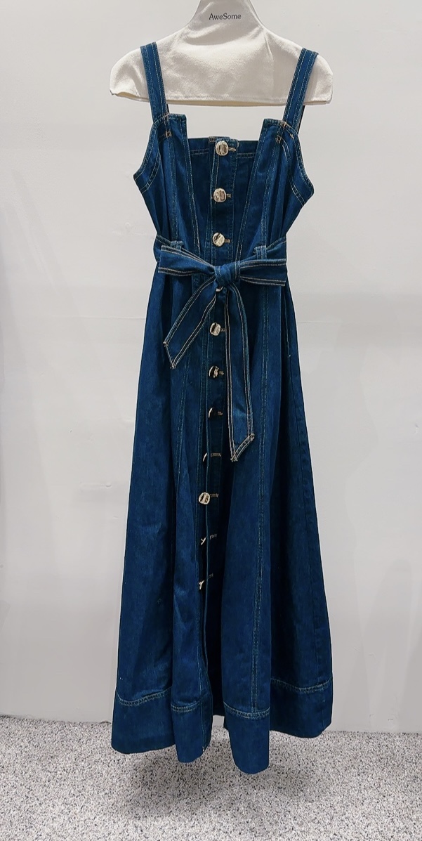 AWESOME-P東大門㊣實拍女裝新品職業真品推薦時尚連衣裙長款AWESOME-P連衣裙圖色1