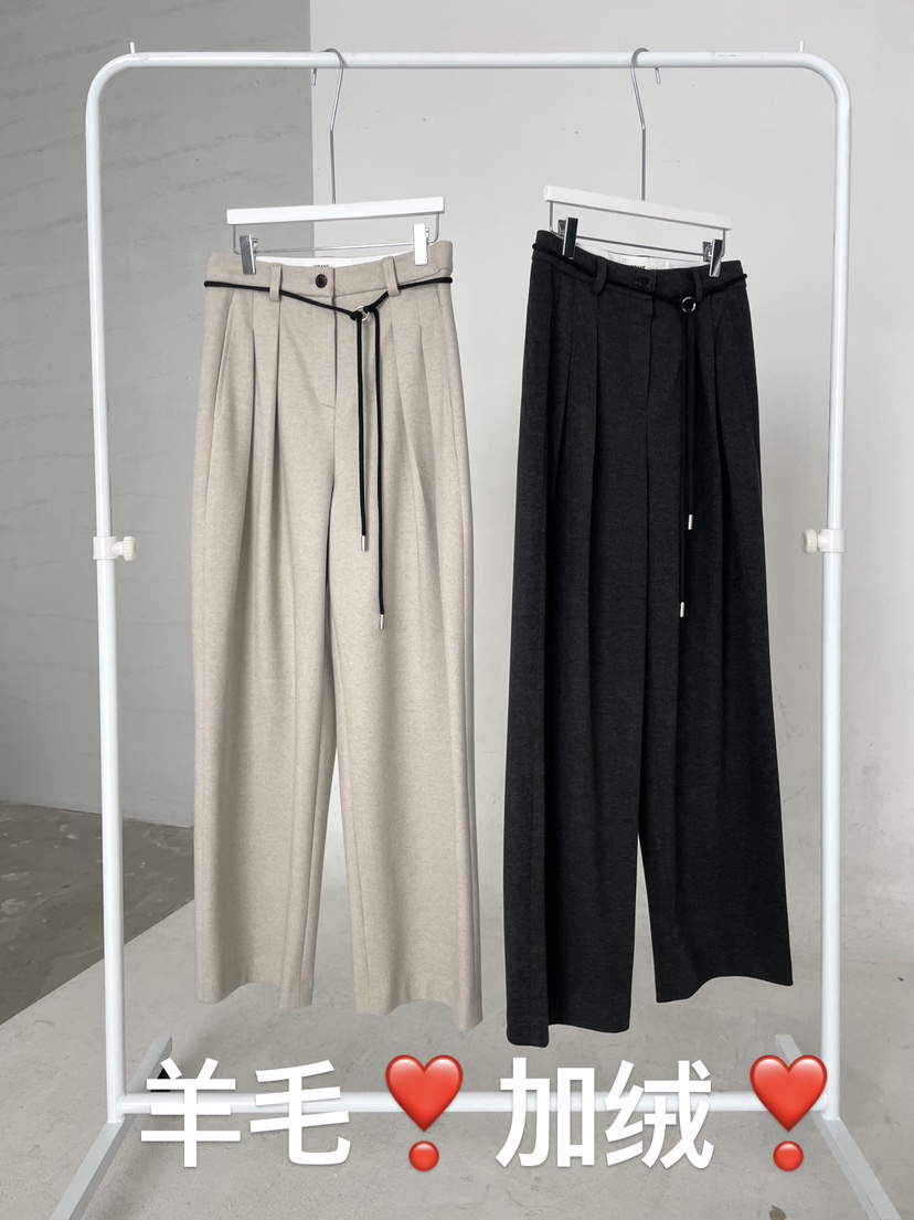 URBANE cloth東大門㊣代購女士新品休閑時尚推薦休閑褲含腰帶URBANE cloth休閑褲