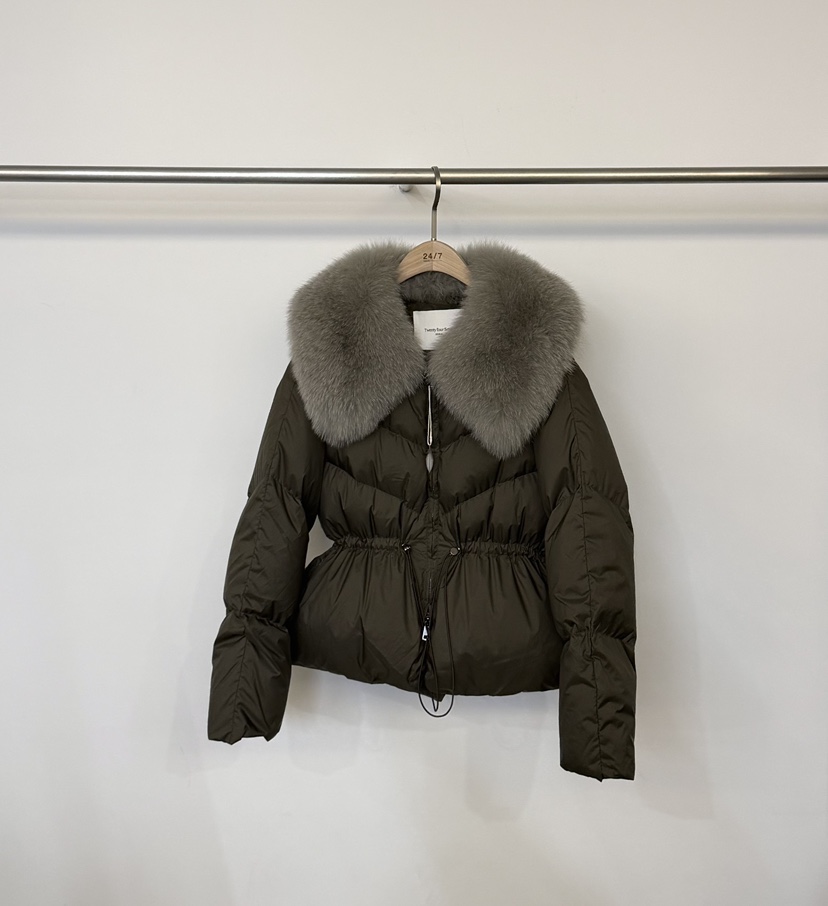 TWENTY FOUR SEVEN24-7東大門㊣代購女裝新品時尚短款羽絨服絨TEWNTY FOUR SEVEN24-7短款羽絨服