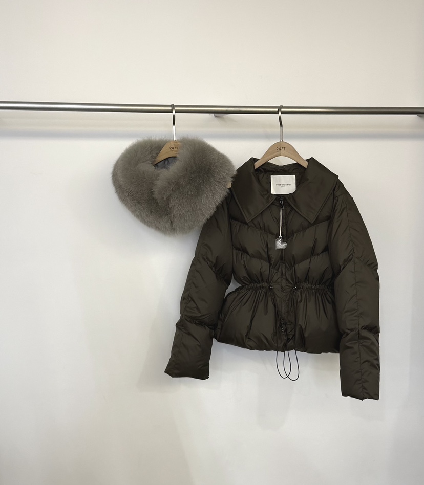TWENTY FOUR SEVEN24-7東大門㊣代購女裝新品時尚短款羽絨服絨TEWNTY FOUR SEVEN24-7短款羽絨服