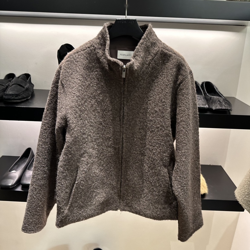 FEBRUARY 11韓國代購㊣女裝新品職業休閑推薦真品夾克拉鏈FEBRUARY 11夾克圖色1