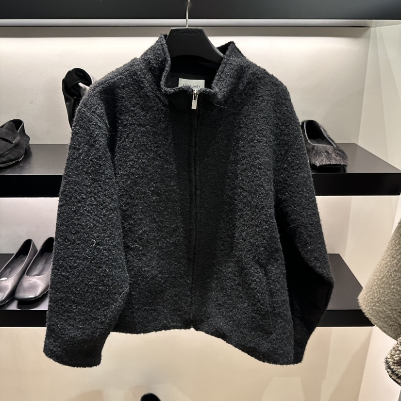 FEBRUARY 11韓國代購㊣女裝新品職業休閑推薦真品夾克拉鏈FEBRUARY 11夾克圖色2