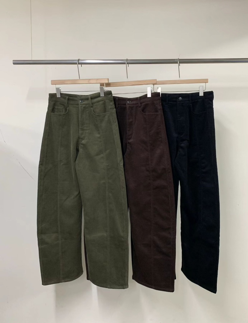 PLATE東大門㊣實拍女士新款推薦熱賣25秋冬真品休閑褲燈芯絨PLATE休閑褲圖色2左二色