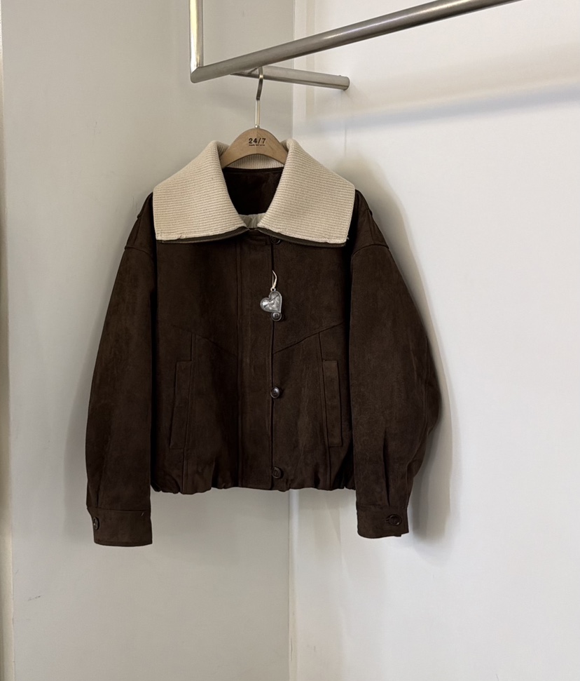 TWENTY FOUR SEVEN24-7韓國代購㊣女裝新品25秋冬短款羽絨服填充鴨絨TEWNTY FOUR SEVEN24-7短款羽絨服圖色2