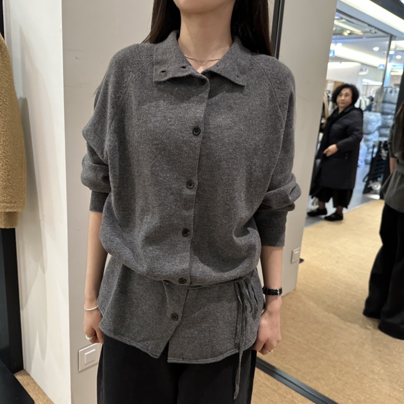 FEBRUARY 11東大門㊣實拍女士新品熱賣休閑職業針織衫開衫FEBRUARY 11針織衫圖色2灰色