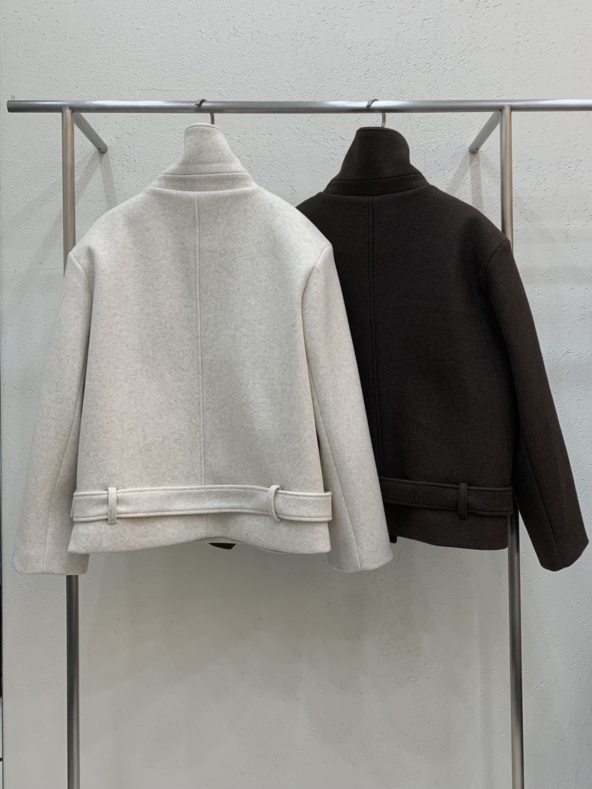 LIGHT AND SALT東大門㊣代購女裝新款時尚25秋冬夾克羊毛LIGHT AND SALT夾克