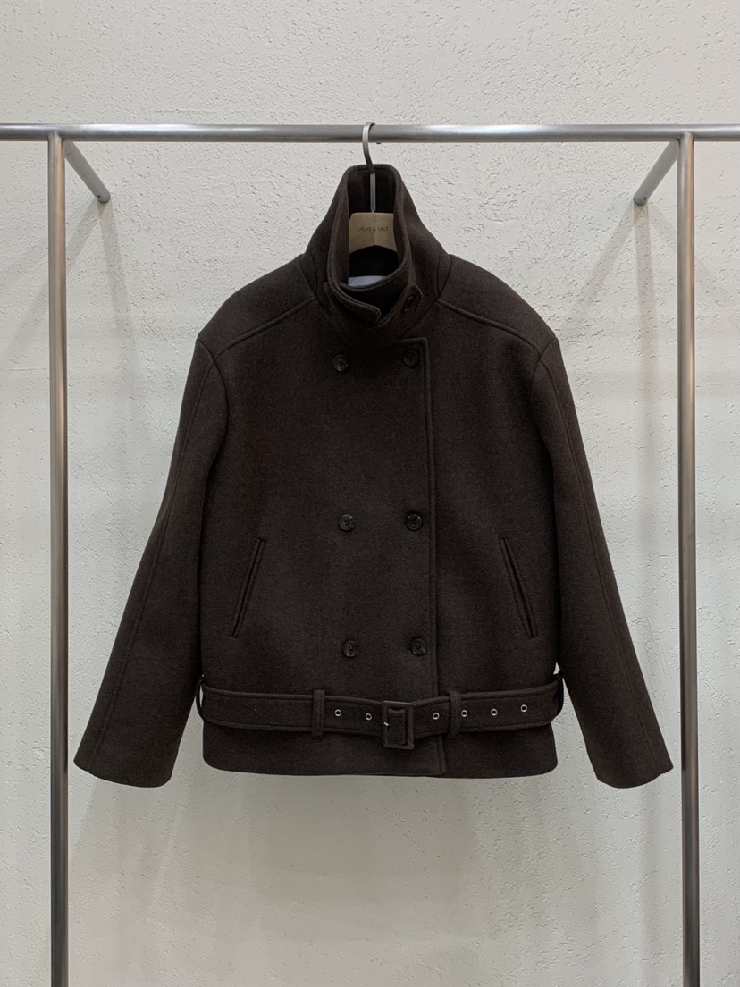 LIGHT AND SALT東大門㊣代購女裝新款時尚25秋冬夾克羊毛LIGHT AND SALT夾克圖色2