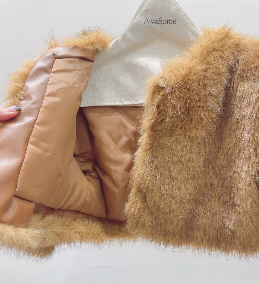 AWESOME-P東大門㊣直郵女裝新品時尚職業真品短款大衣短款AWESOME-P短款大衣