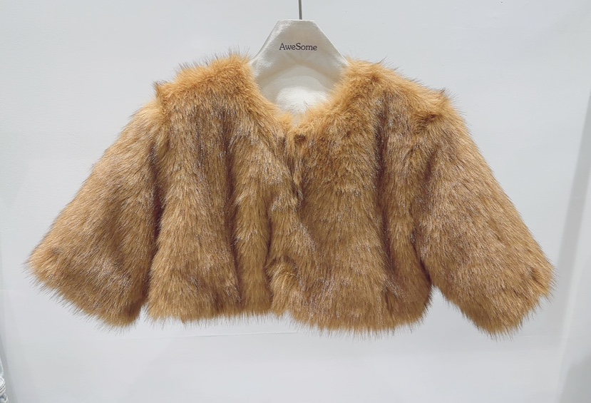 AWESOME-P東大門㊣直郵女裝新品時尚職業真品短款大衣短款AWESOME-P短款大衣圖色1