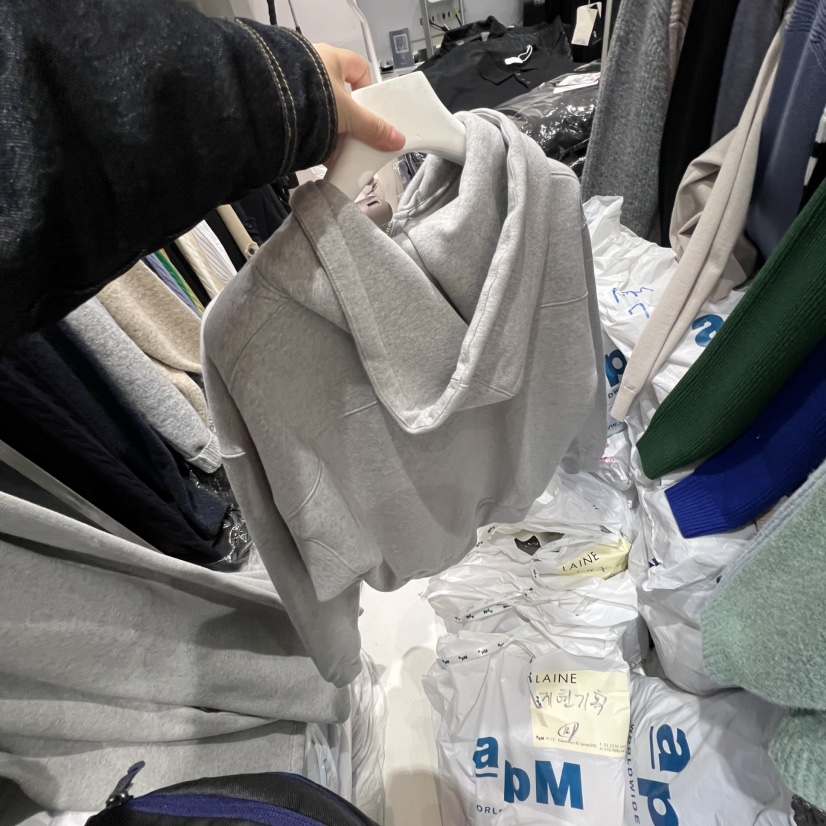 LAINE韓國直郵㊣女士新品25秋冬人氣休閑真品衛衣男女同款兜帽LAINE衛衣