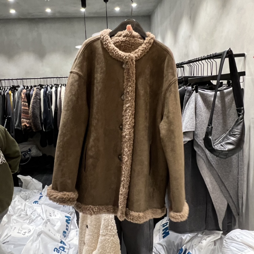 TUG東大門㊣實拍女裝新款休閑熱賣人氣25秋冬夾克兩面穿毛皮雙面TUG夾克圖色2
