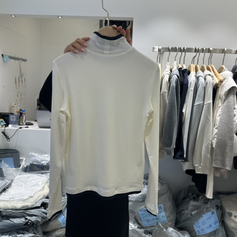 RICH SISTER韓國代購㊣女裝新款人氣真品25秋冬職業長袖T恤RICH SISTER長袖T恤