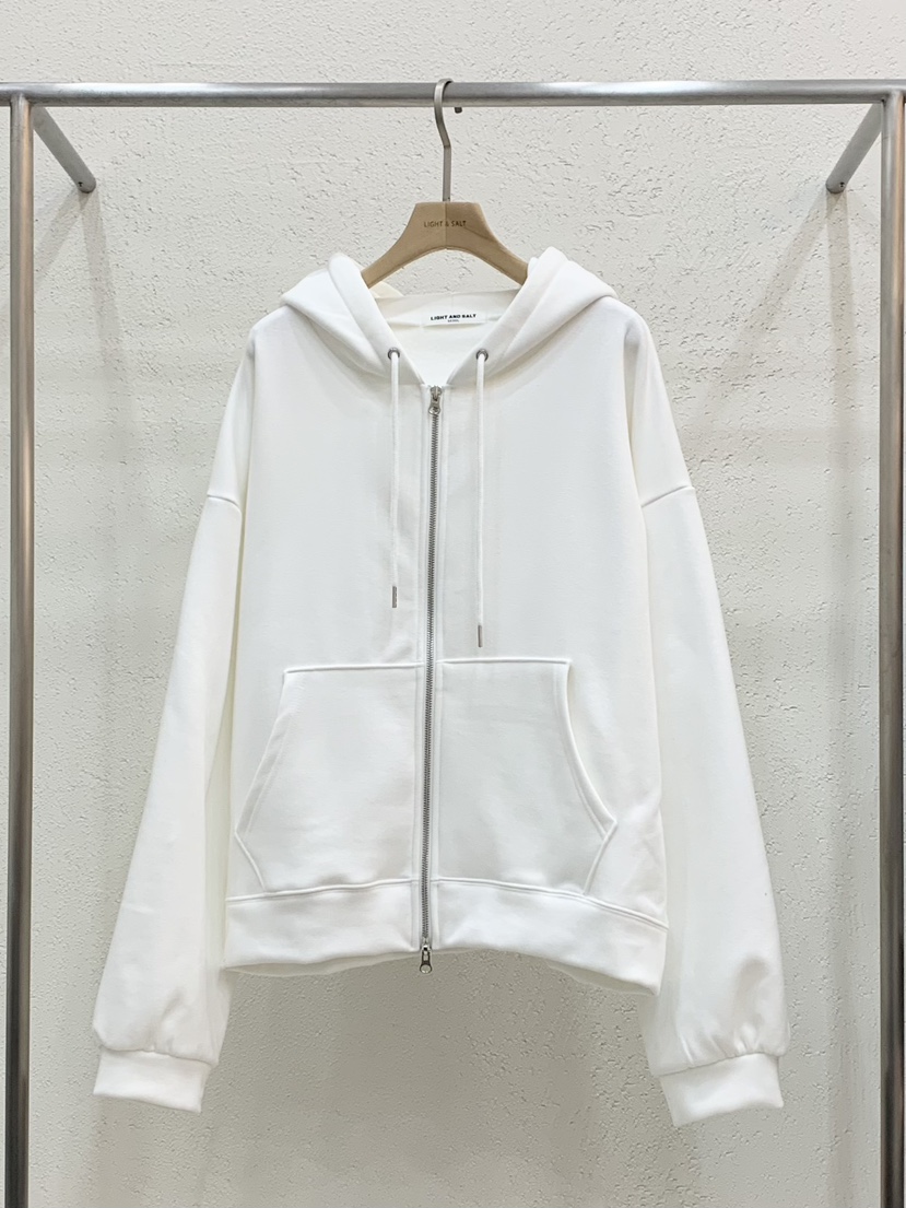 LIGHT AND SALT東大門㊣直郵女士新品時尚夾克連帽拉鏈衫貂皮LIGHT AND SALT夾克圖色1