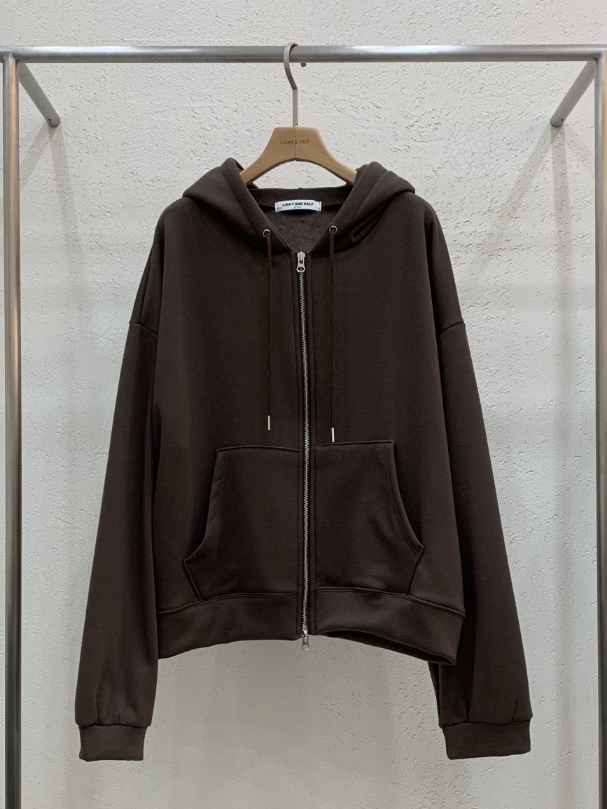 LIGHT AND SALT東大門㊣直郵女士新品時尚夾克連帽拉鏈衫貂皮LIGHT AND SALT夾克圖色3