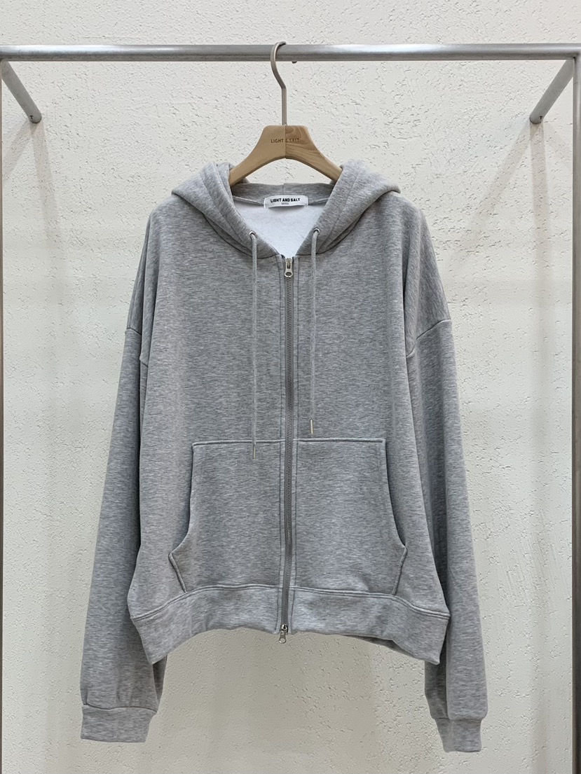 LIGHT AND SALT東大門㊣直郵女士新品時尚夾克連帽拉鏈衫貂皮LIGHT AND SALT夾克圖色5