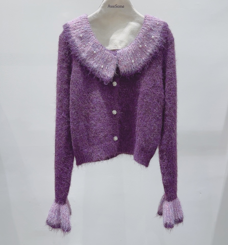 AWESOME-P韓國直郵㊣女裝新品時尚真品熱賣推薦針織衫開衫AWESOME-P針織衫圖色1