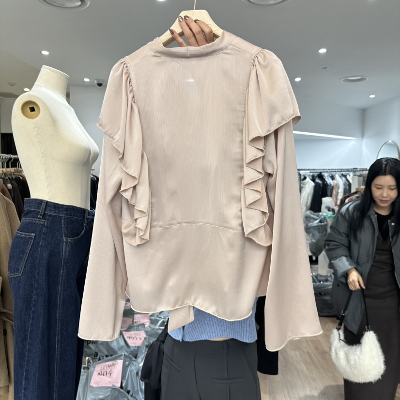 LEWIN韓國直郵㊣女士新款人氣職業熱賣推薦25秋冬襯衫蕾絲衫LEWIN襯衫/蕾絲衫