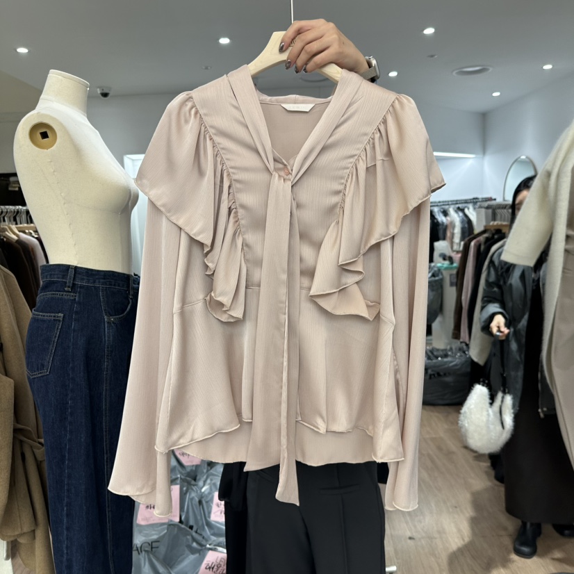 LEWIN韓國直郵㊣女士新款人氣職業熱賣推薦25秋冬襯衫蕾絲衫LEWIN襯衫/蕾絲衫圖色1