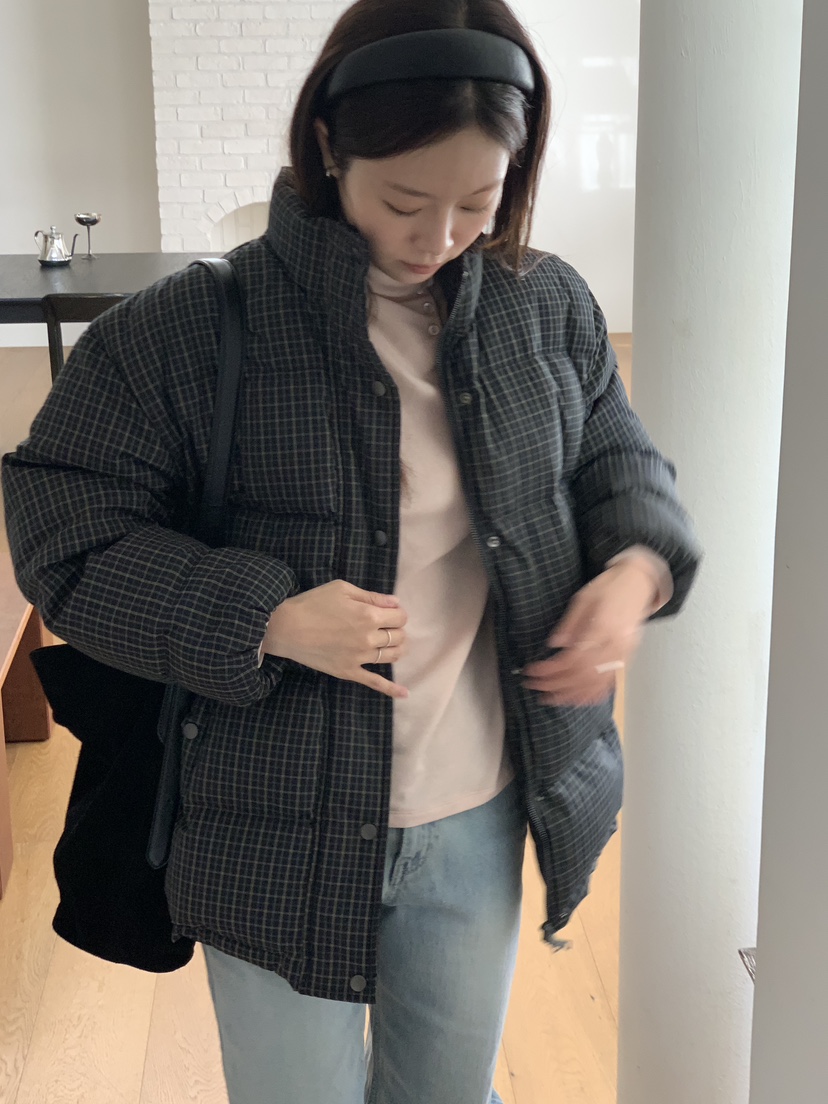 BAKING POWDER韓國代購㊣女裝新款時尚熱賣短款羽絨服填充BAKING POWDER短款羽絨服