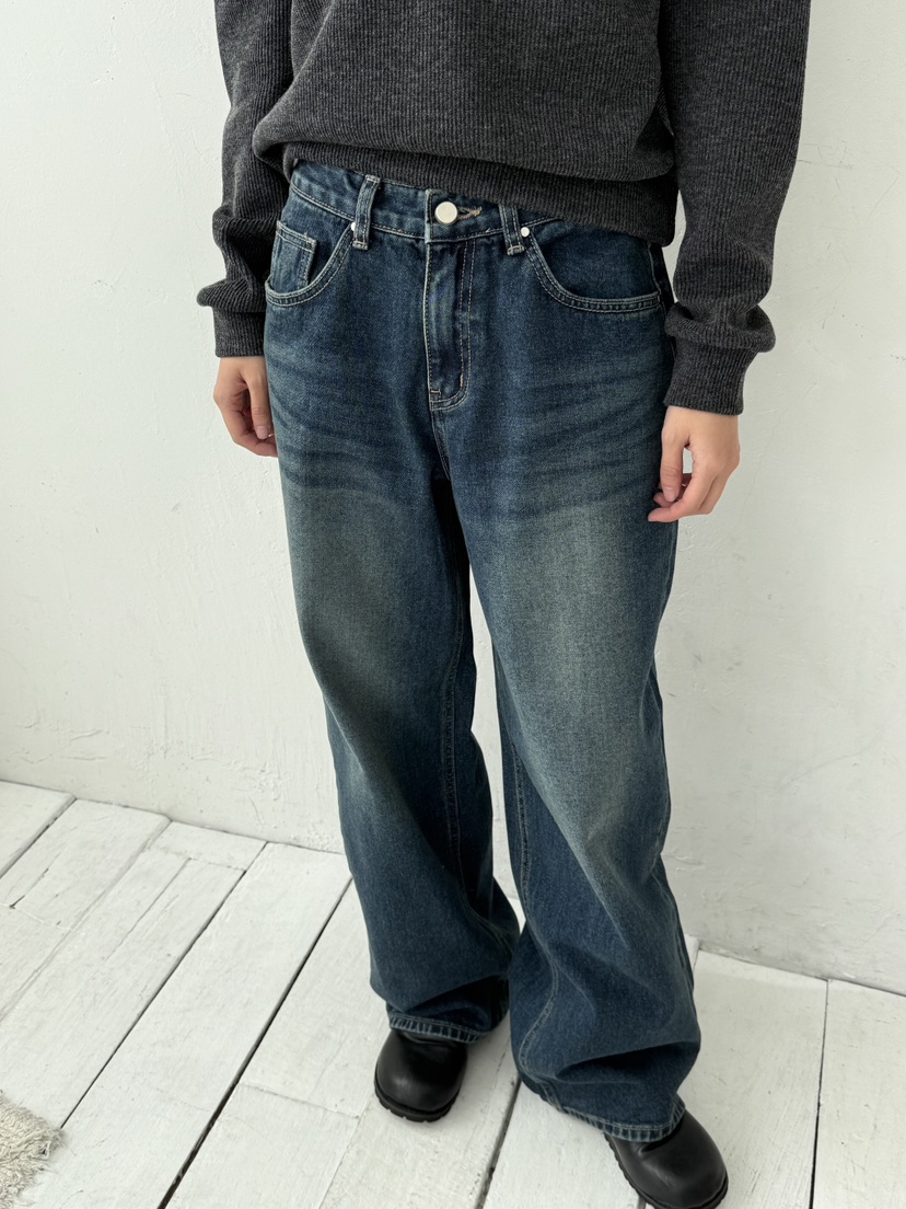 EOMPIT東大門㊣直郵女士新品推薦休閑時尚人氣25秋冬牛仔褲EOMPIT牛仔褲