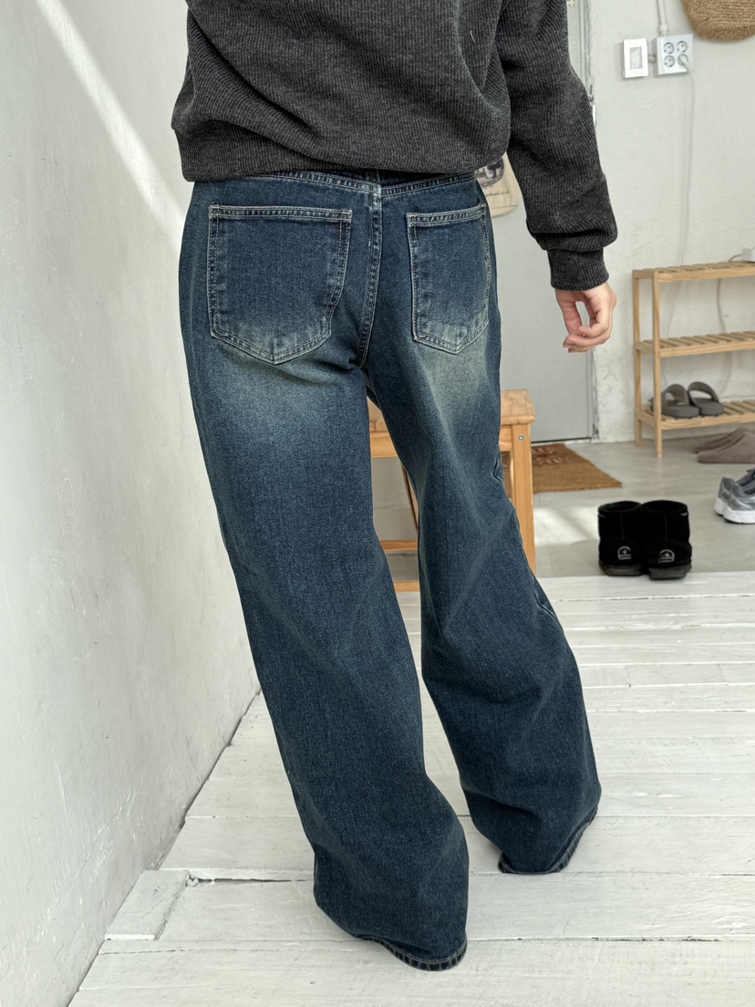 EOMPIT東大門㊣直郵女士新品推薦休閑時尚人氣25秋冬牛仔褲EOMPIT牛仔褲