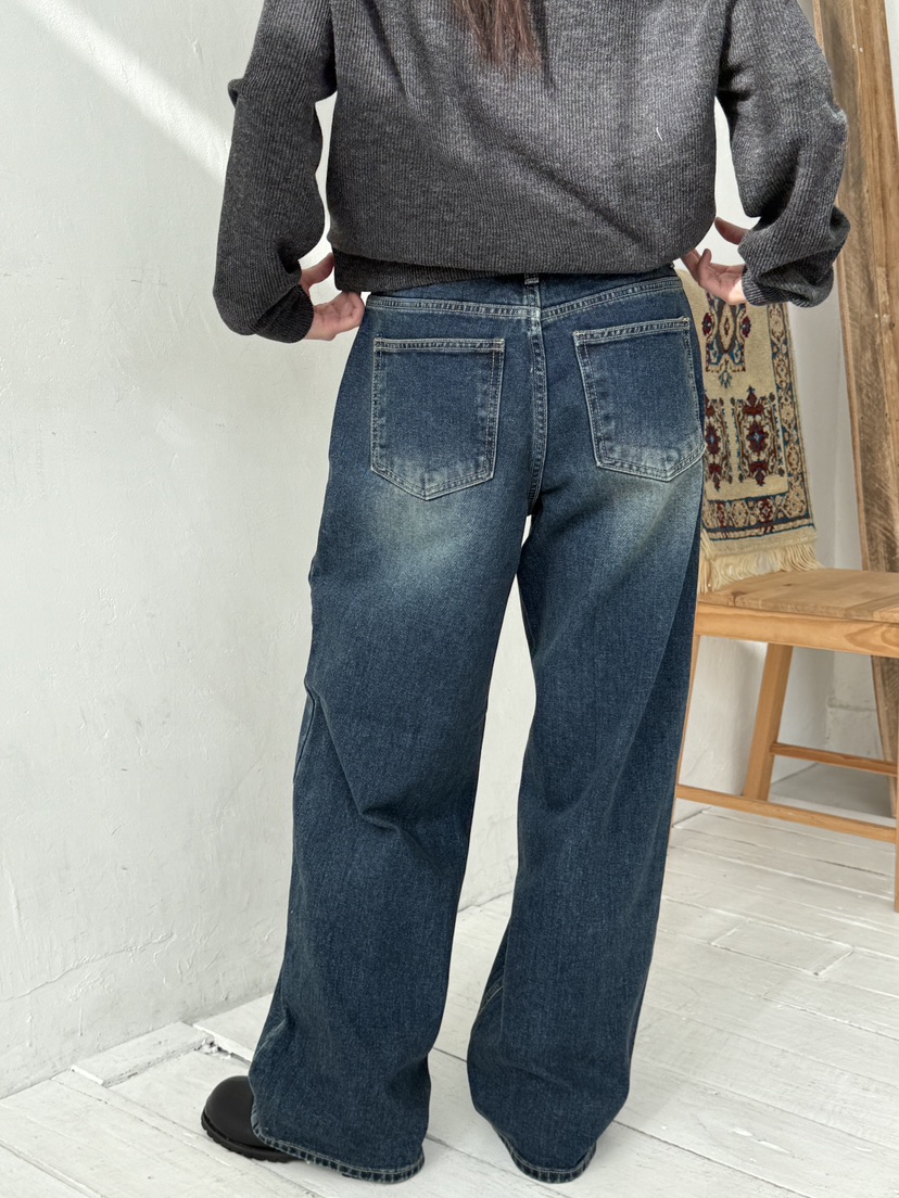 EOMPIT東大門㊣直郵女士新品推薦休閑時尚人氣25秋冬牛仔褲EOMPIT牛仔褲