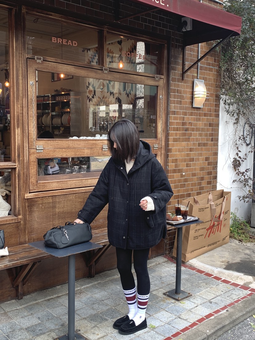 LOGARDEN韓國直郵㊣女士新品真品時尚休閑推薦25秋冬中長款大衣LO GARDEN中長款大衣