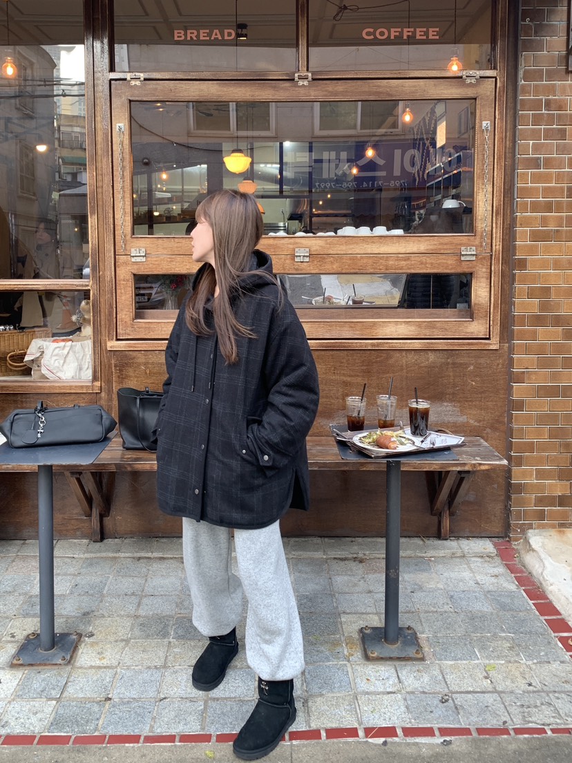 LOGARDEN韓國直郵㊣女士新品真品時尚休閑推薦25秋冬中長款大衣LO GARDEN中長款大衣