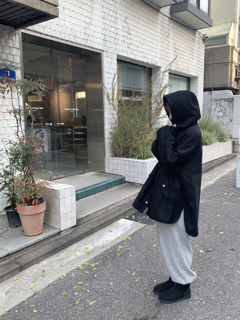 LOGARDEN韓國直郵㊣女士新品真品時尚休閑推薦25秋冬中長款大衣LO GARDEN中長款大衣