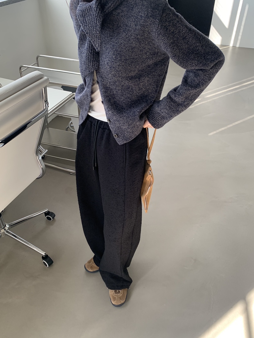 LOGARDEN東大門㊣直郵女士新品職業休閑推薦人氣休閑褲羊毛LO GARDEN休閑褲