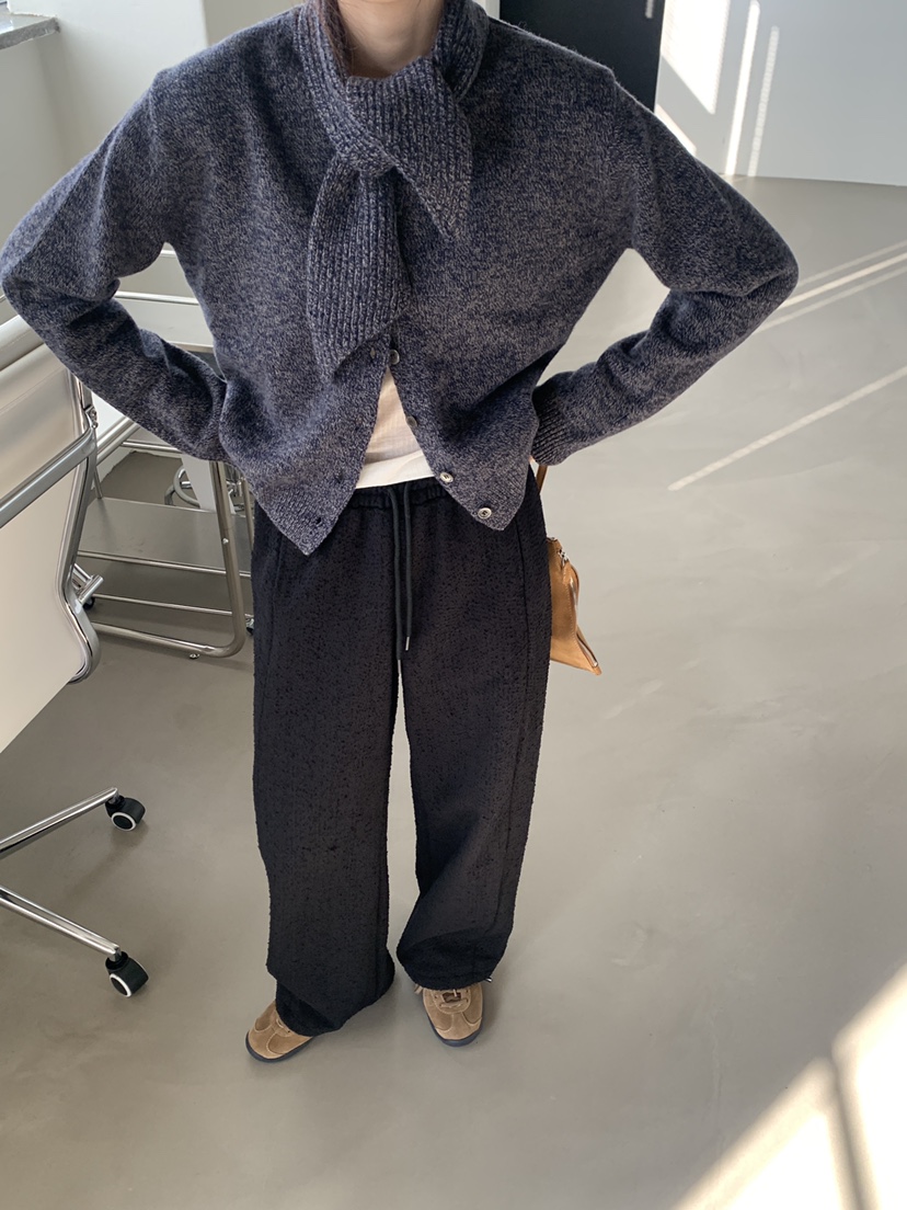 LOGARDEN東大門㊣直郵女士新品職業休閑推薦人氣休閑褲羊毛LO GARDEN休閑褲