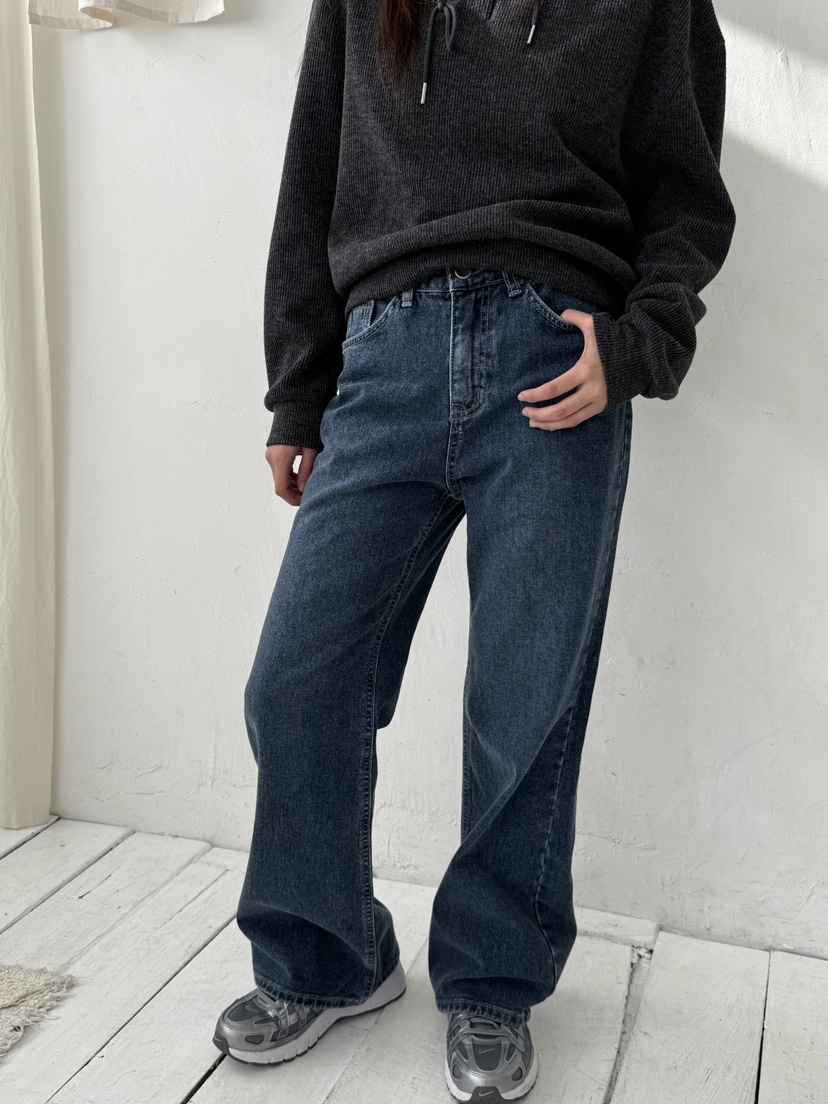 EOMPIT東大門㊣實拍女士新品真品休閑25秋冬推薦時尚牛仔褲EOMPIT牛仔褲