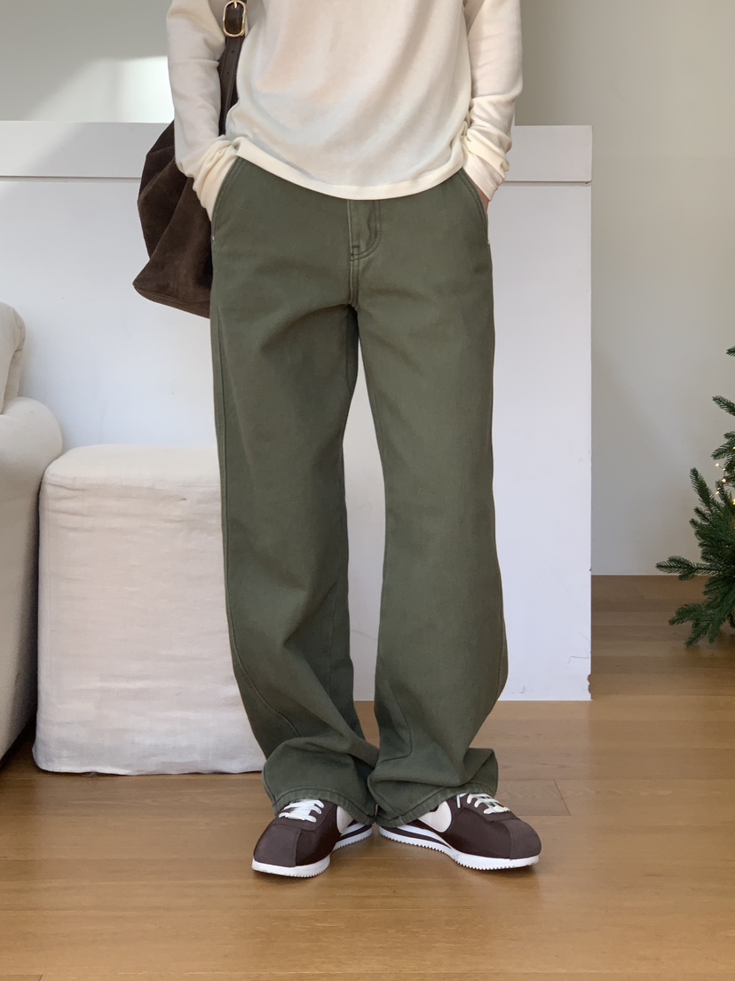 BAKING POWDER東大門㊣實拍女士新款25秋冬人氣時尚牛仔褲BAKING POWDER牛仔褲