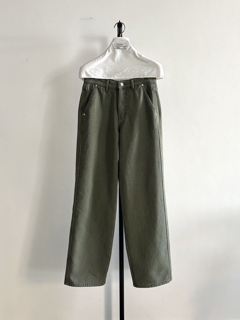 BAKING POWDER東大門㊣實拍女士新款25秋冬人氣時尚牛仔褲BAKING POWDER牛仔褲圖色2