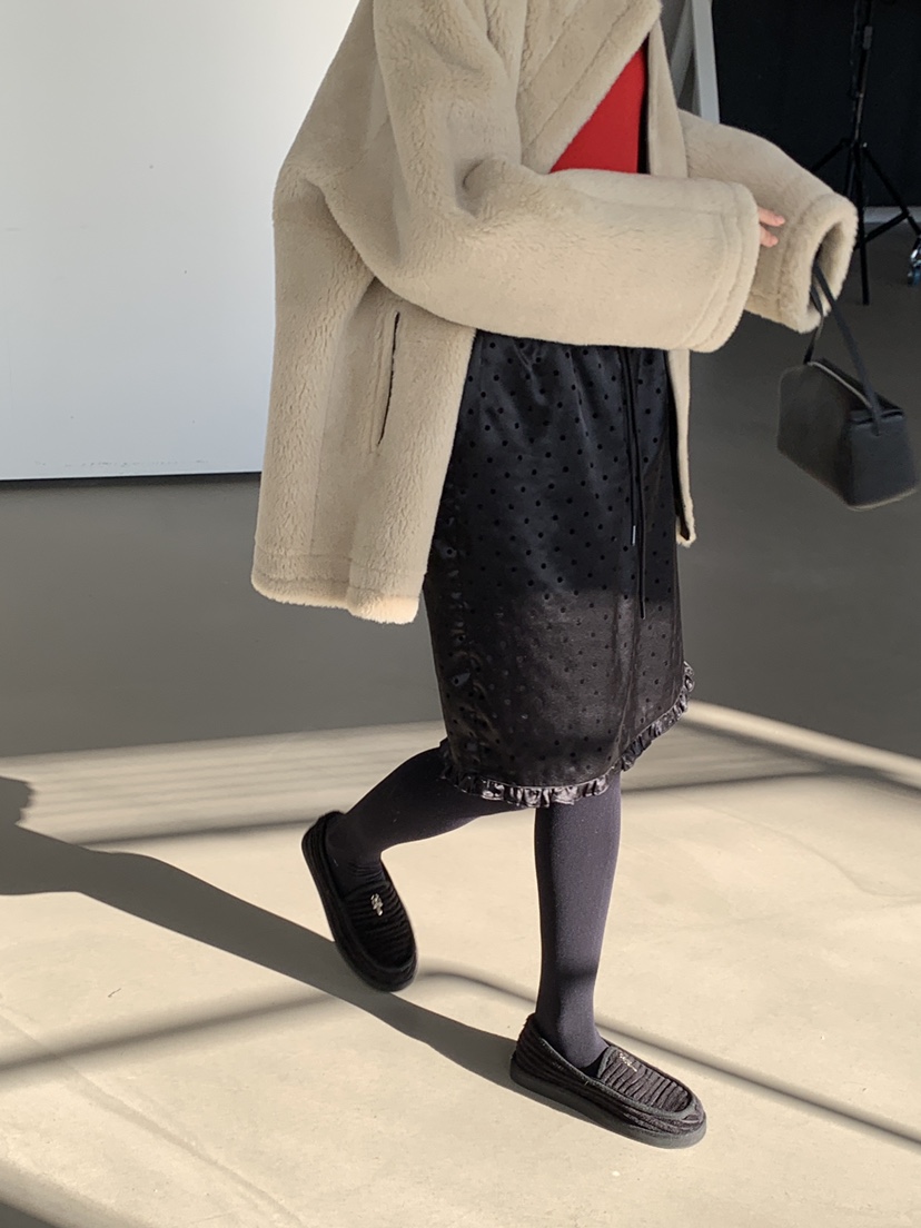 LOGARDEN東大門㊣直郵女裝新品真品休閑25秋冬半身裙中短裙羊毛LO GARDEN半身裙/中短裙