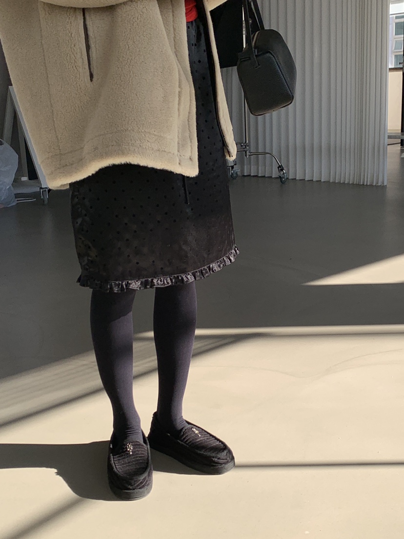 LOGARDEN東大門㊣直郵女裝新品真品休閑25秋冬半身裙中短裙羊毛LO GARDEN半身裙/中短裙