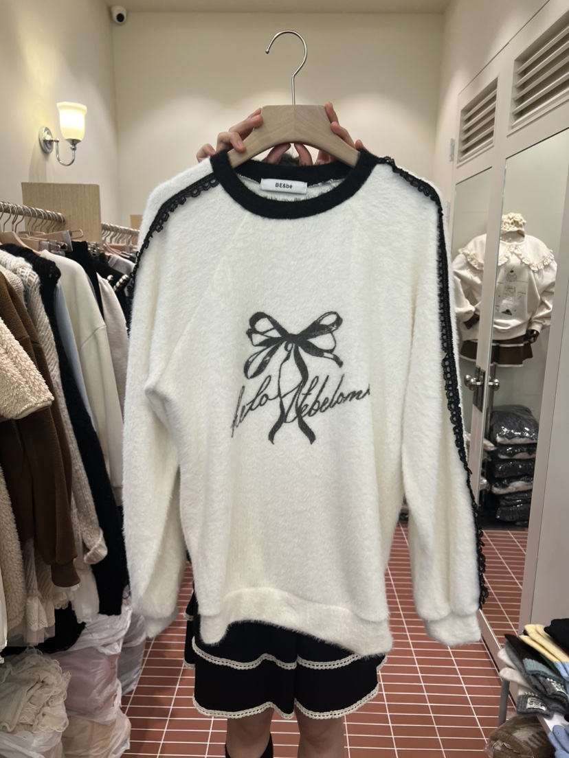 BE&amp;BE東大門㊣實拍女裝新款休閑熱賣推薦時尚衛衣寬松BE&be衛衣圖色2