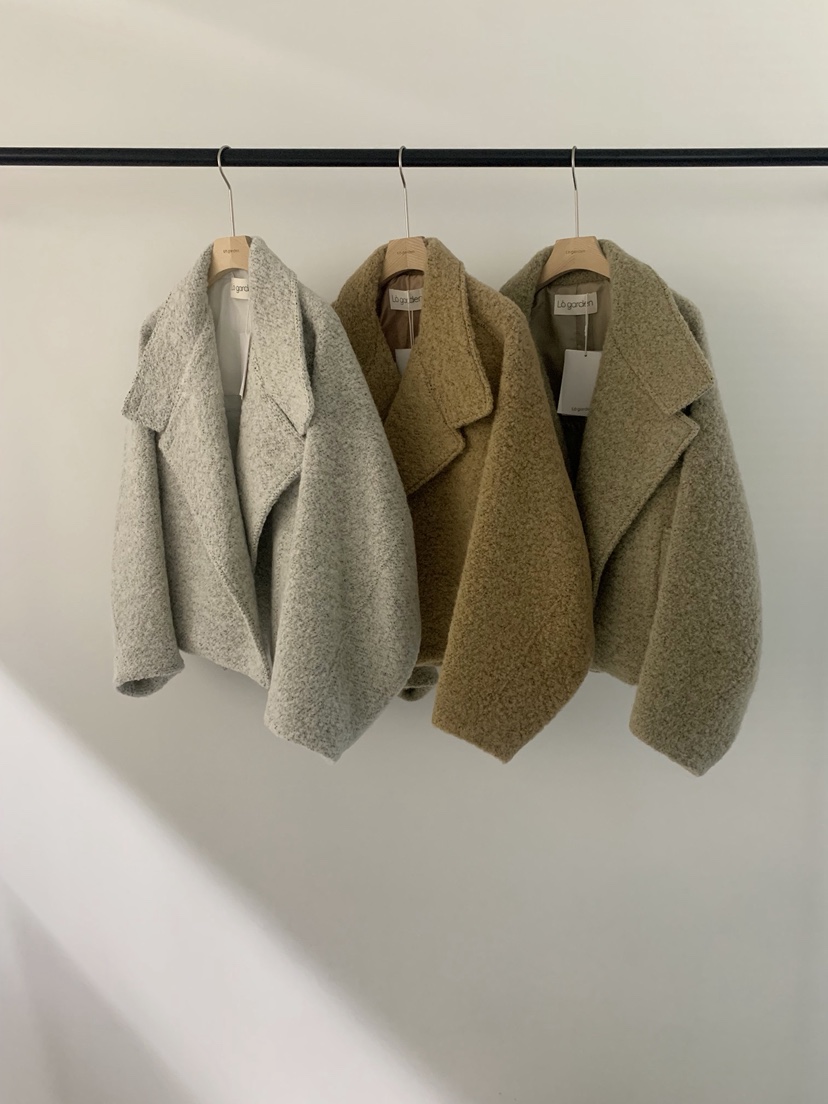 LOGARDEN東大門㊣代購女裝新款人氣時尚真品推薦短款大衣羊駝LO GARDEN短款大衣