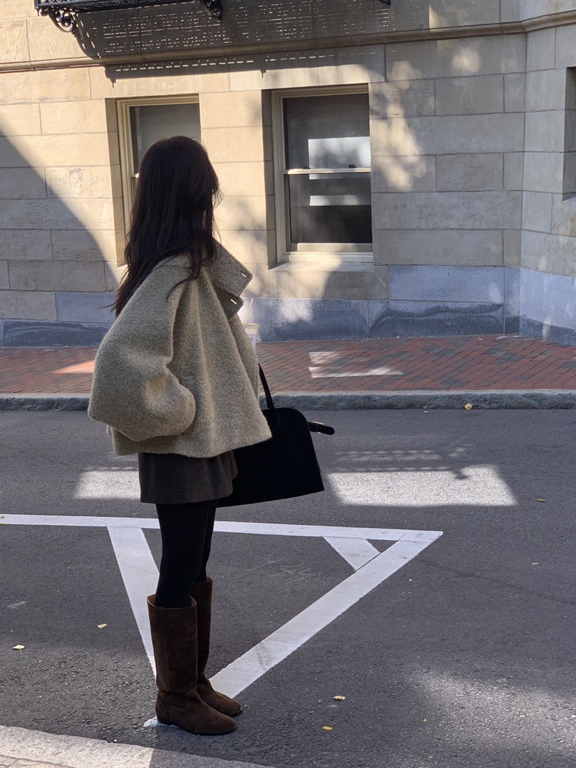 LOGARDEN東大門㊣代購女裝新款人氣時尚真品推薦短款大衣羊駝LO GARDEN短款大衣