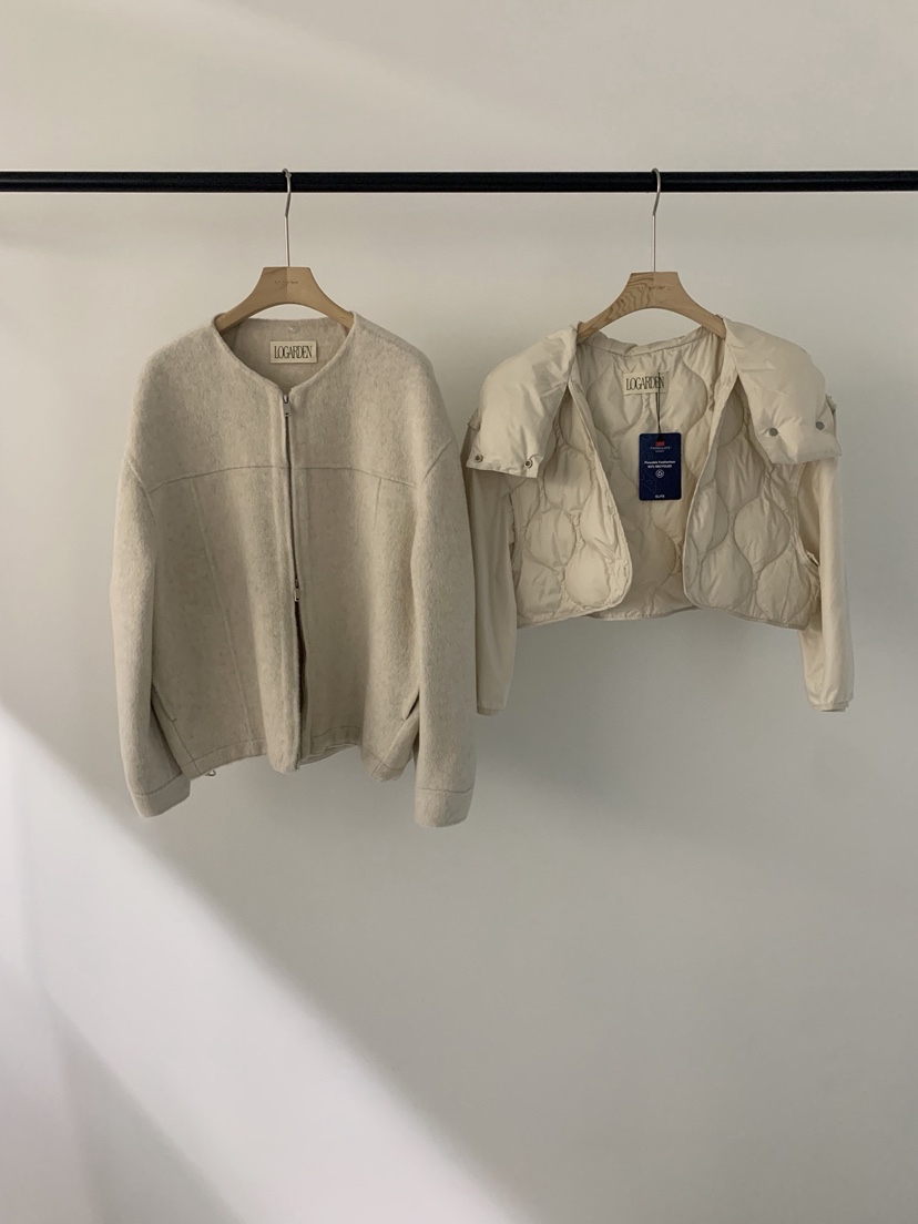 LOGARDEN東大門㊣實拍女裝新款職業休閑25秋冬真品短款棉服LO GARDEN短款棉服