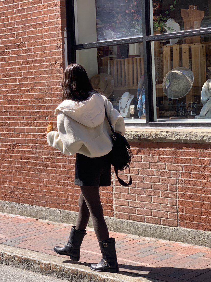 LOGARDEN東大門㊣實拍女裝新款職業休閑25秋冬真品短款棉服LO GARDEN短款棉服