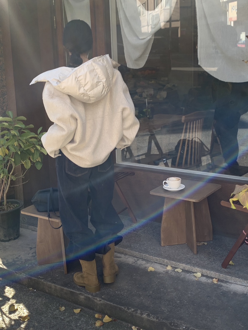 LOGARDEN東大門㊣實拍女裝新款職業休閑25秋冬真品短款棉服LO GARDEN短款棉服