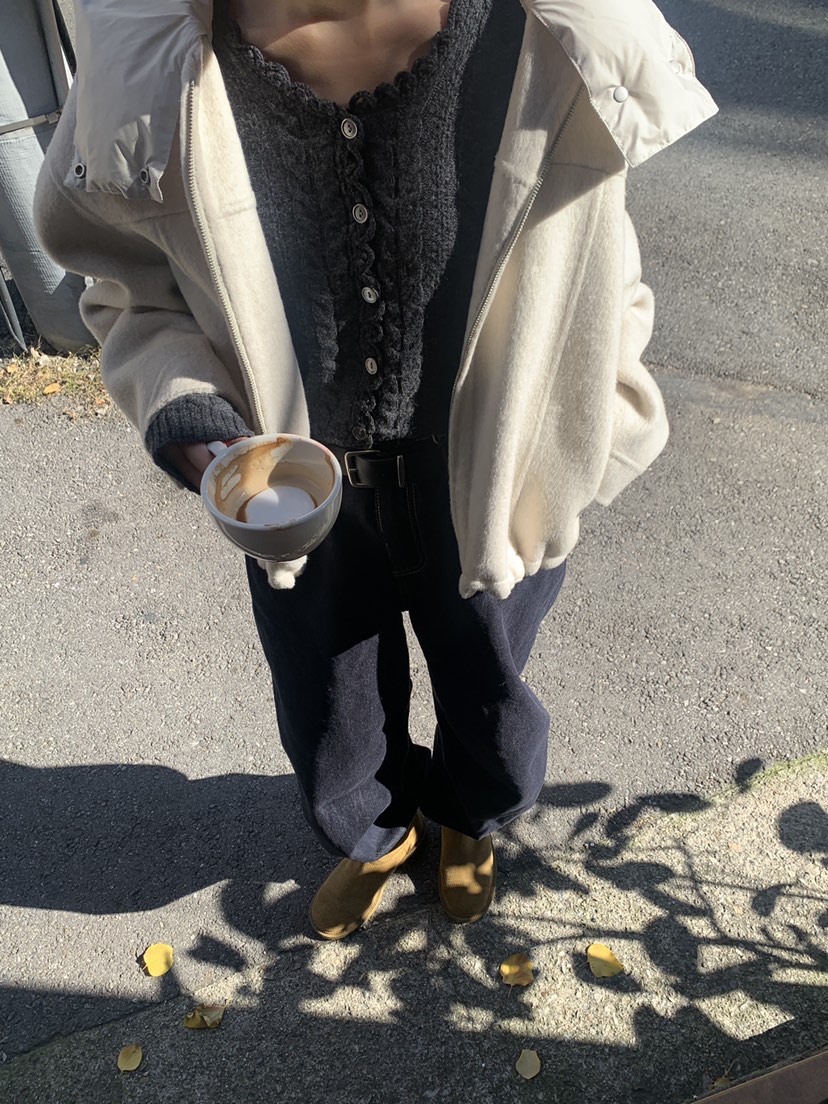 LOGARDEN東大門㊣實拍女裝新款職業休閑25秋冬真品短款棉服LO GARDEN短款棉服