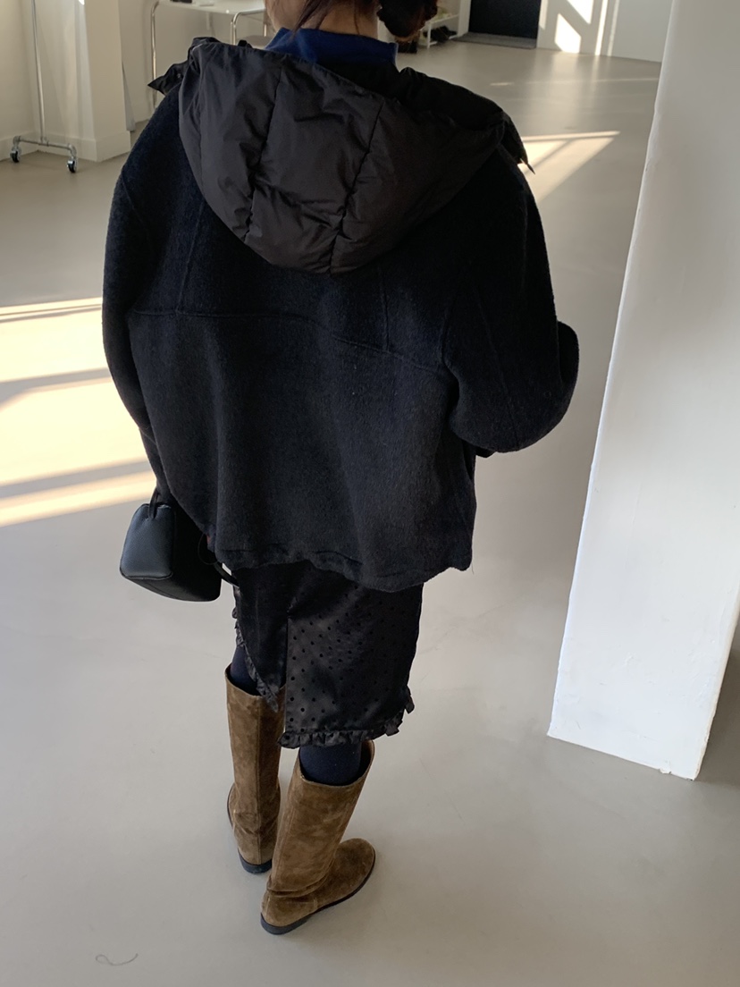 LOGARDEN東大門㊣實拍女裝新款職業休閑25秋冬真品短款棉服LO GARDEN短款棉服