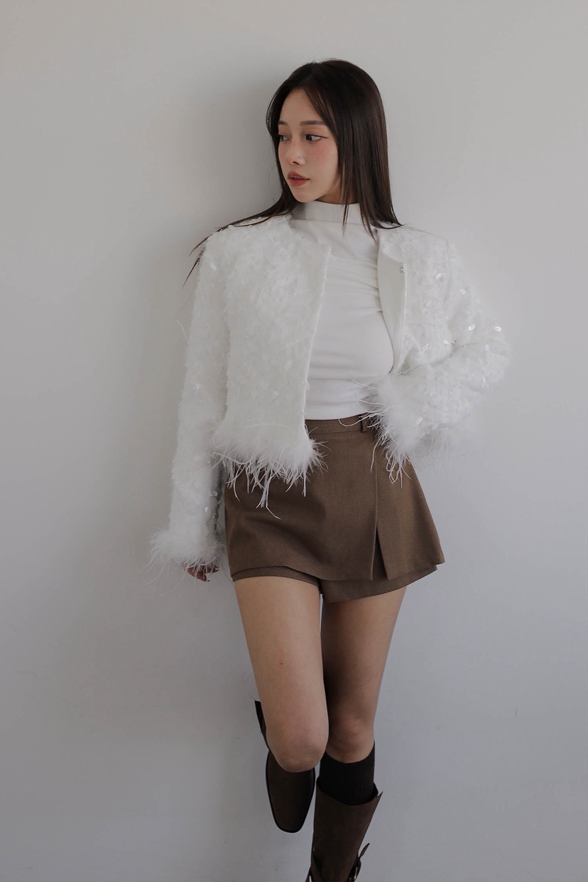 SLIT東大門㊣實拍女裝新款25秋冬時尚職業真品熱賣人氣裙褲SLIT裙褲