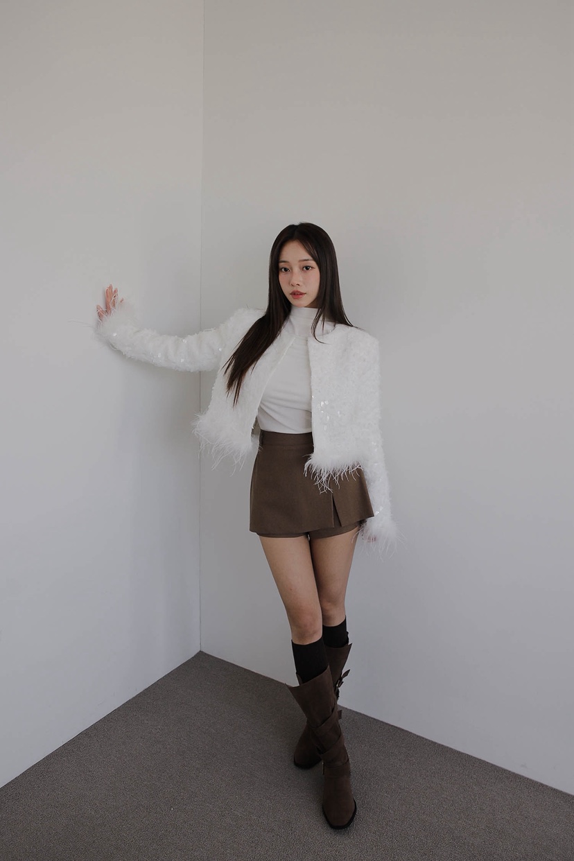 SLIT東大門㊣實拍女裝新款25秋冬時尚職業真品熱賣人氣裙褲SLIT裙褲