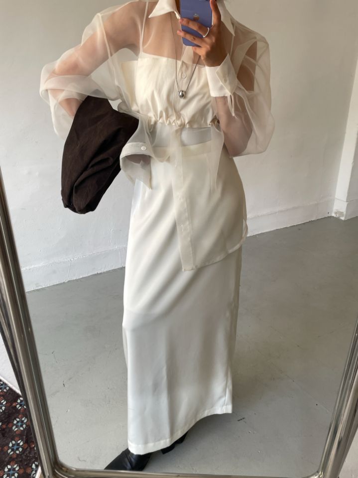 CRONG韓國代購㊣女士新款熱賣職業時尚人氣襯衫蕾絲衫歐根紗CRONG襯衫/蕾絲衫