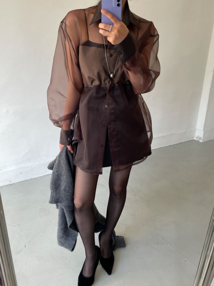 CRONG韓國代購㊣女士新款熱賣職業時尚人氣襯衫蕾絲衫歐根紗CRONG襯衫/蕾絲衫