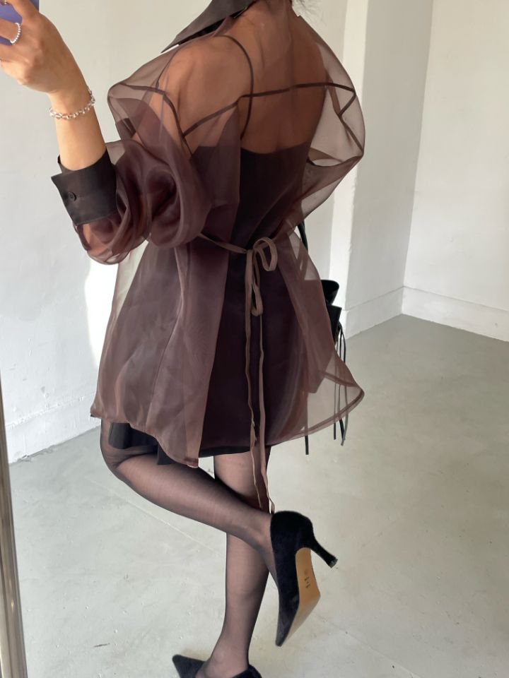 CRONG韓國代購㊣女士新款熱賣職業時尚人氣襯衫蕾絲衫歐根紗CRONG襯衫/蕾絲衫